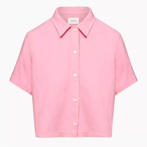 NWT Aritzia Wilfred Gelato Linen Shirt size XS